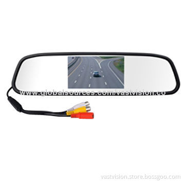 4.3-inch Universal Rear-view Mirror Monitor with 16:9/4:3 Manual Switching